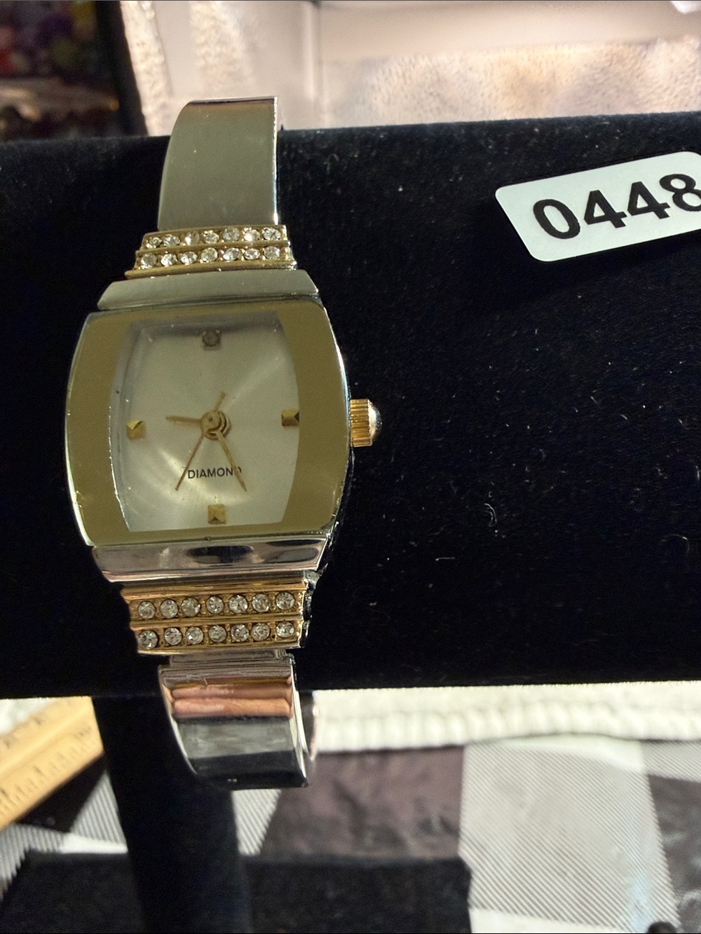 Diamond Accent Two-Tone Women's Bracelet Watch - Gold & Silver
